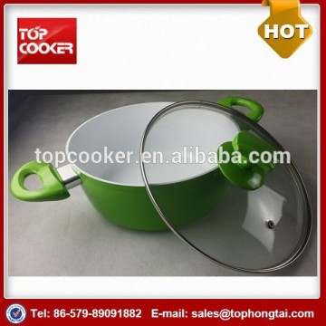 Season Fashion 24cm Forged Aluminum Ceramic Cooking Pots with Lid
