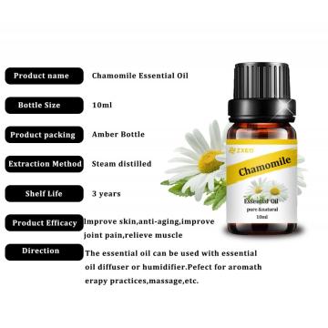 Grado al por mayor de grado terapéutico Pure Flower Oils esenciales Aceites de manzanilla para aromaterapia