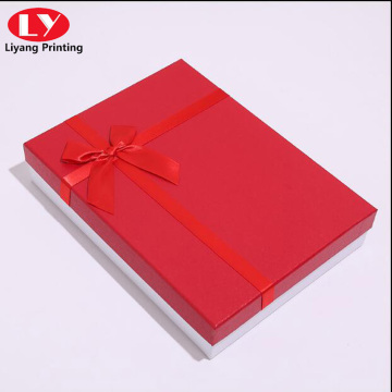 Handmade custom red packaging boxes bridesmaid gift box