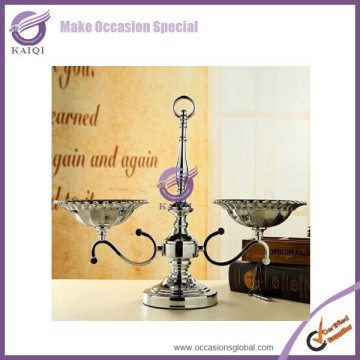 K2720 diamond tower silver tower crystal tall candle holder