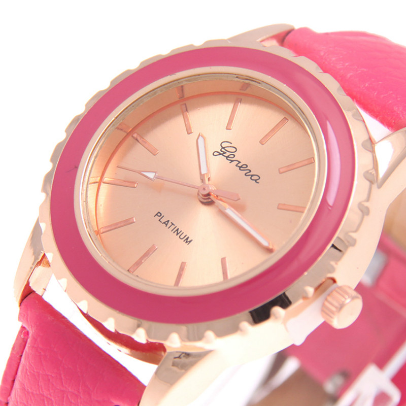 red women quartz watch