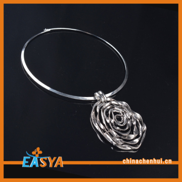 Occasion Anthropology Bib Necklace Plated Heart Silver Necklace