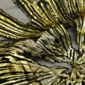 Gouden zwarte kristallen jacquard