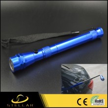 SS-T004 3LED Big Magnetic Base Extending Pick Up Tool Telescopic Flashlight