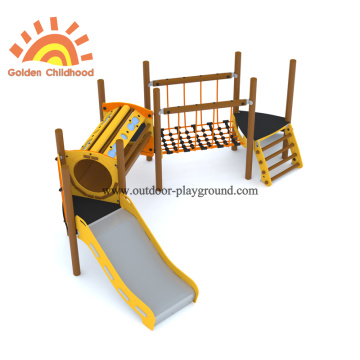 HPL Wooden Tube Slide Park Equipment Unit