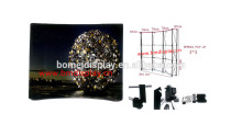 Collapsible spring pop up display stands, backdrop stand