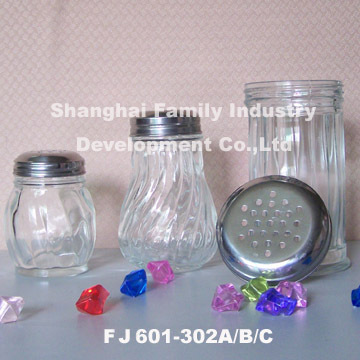 glass condiment set