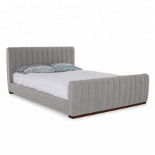 Modern Fashion Design Upholstered Queen Sleigh Bed Frame
