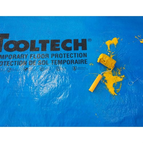 Breathable blue Floorotex floor protection felt