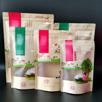 Kraft Paper Windowed Bag