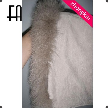 Factory directly real fox fur trim for hood/fox fur trim hood