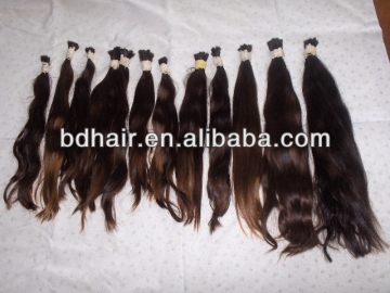 Russian hair natural brown virgin russian hair soft and thin hair