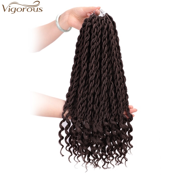 Vigorous High Temperature 14 Inch Crochet Hair Box Braids Curly Ends Ombre Synthetic Hair Extension For Black Women
