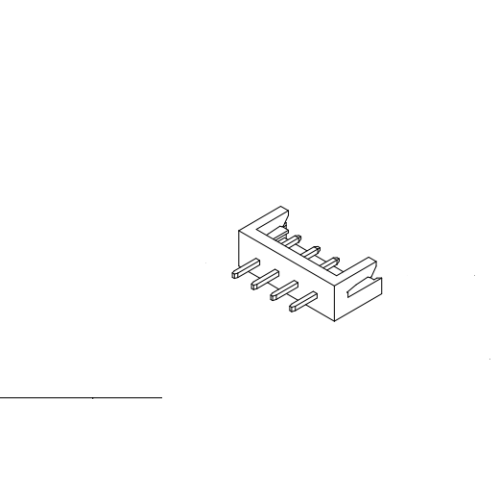 Pitch 2,5 mm wafel o 180 ° z serią złącza BOSS