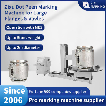 Dot Peen Marking Machine for Diameter 2m 5tons Large Flange Valve