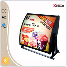 restaurant advertising menu light box