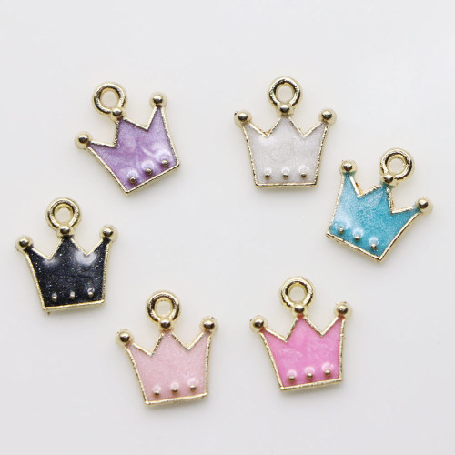 Fabrication 100 pcs Mignon Princesse Couronne Coloré Belle Pendentif Perles Pas Cher pour Filles Enfants Boucle D&#39;oreille Bracelet Accessoires