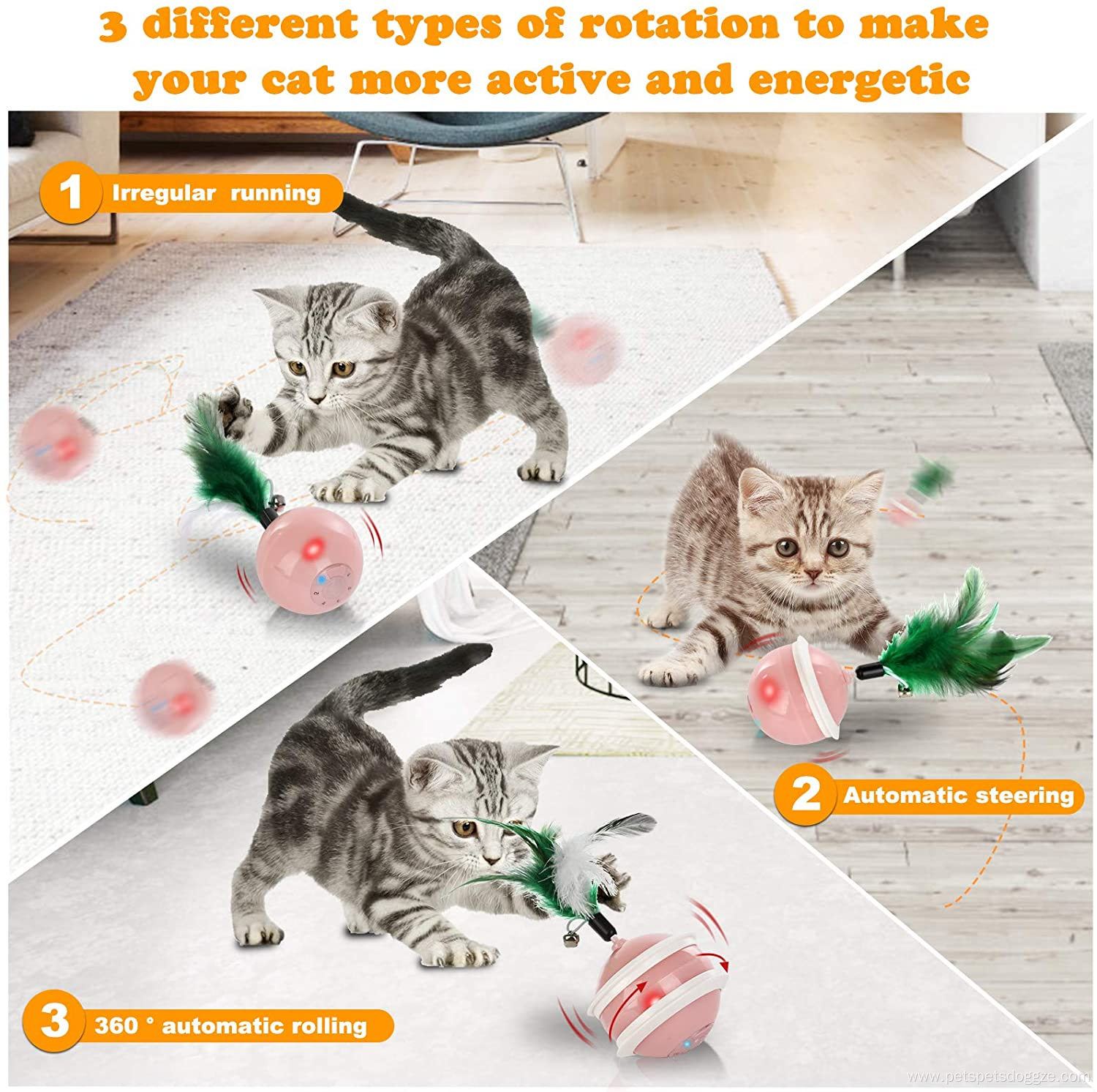 PGRADED USB RECHARDEABLE Updated Version electronic cat toys