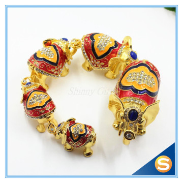 Thailand Gifts Trinket Box Elephant Shape Jewelry Boxes 5pcs/set