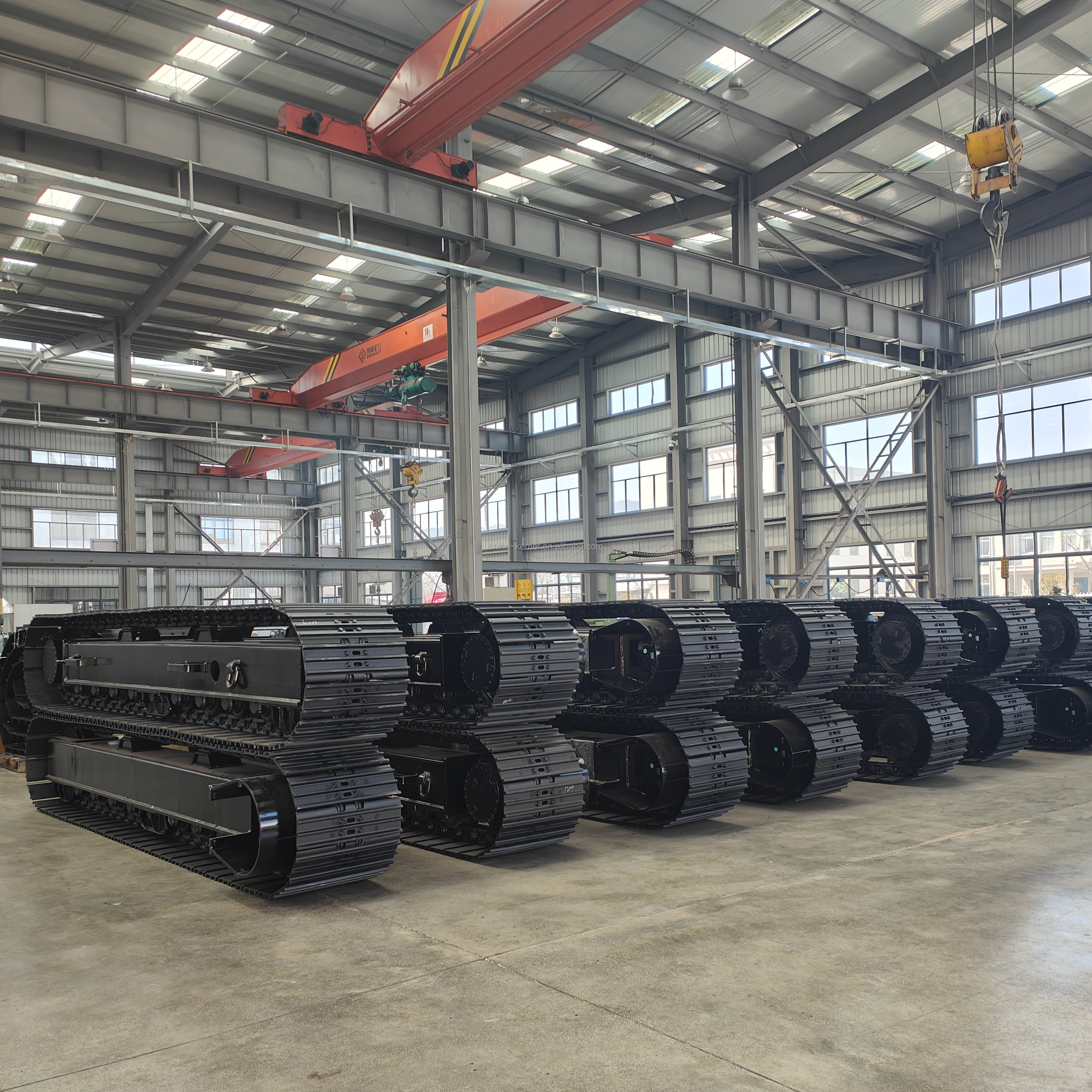 Small/Mini Rubber Tracked Chassis System 2ton 2.5ton 3ton 3.5ton 4ton rubber Track Undercarriage for small drilling rig machine