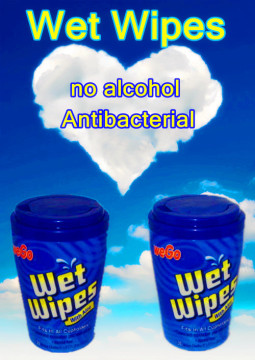 Canned Blue Wet Wipes