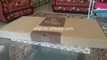 Small pizza box with 2 col printing corrogated 3 ply ,white with inside ,white sheet corrogate inside
