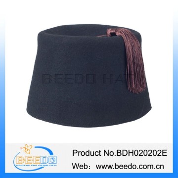 Traditional wool felt fez turkish hat