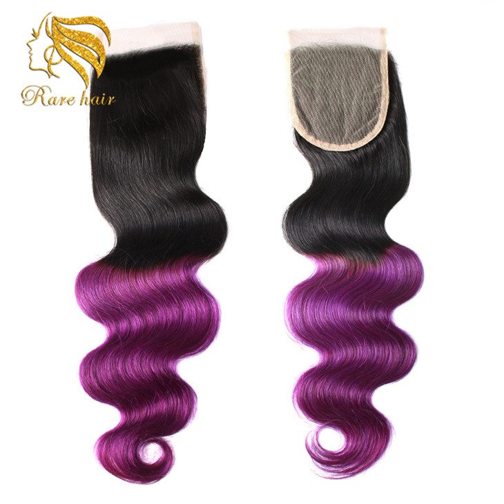 Rare 3 Bundles Brazilian Body Wave Purple Ombre Color Hair Bundles, Colored Weave Hair Styles