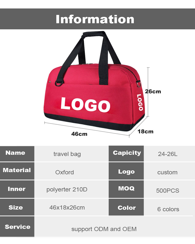 OEM Logo Printing Men Business Travel bag Suit Travel Overnight Handle Bag Men Sports Weekender Bag