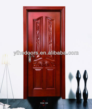 Mahogany solid wood door carved solid wood door