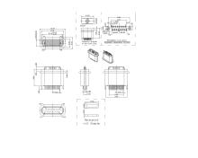 Female Waterproof 180 with four legs DIP Type