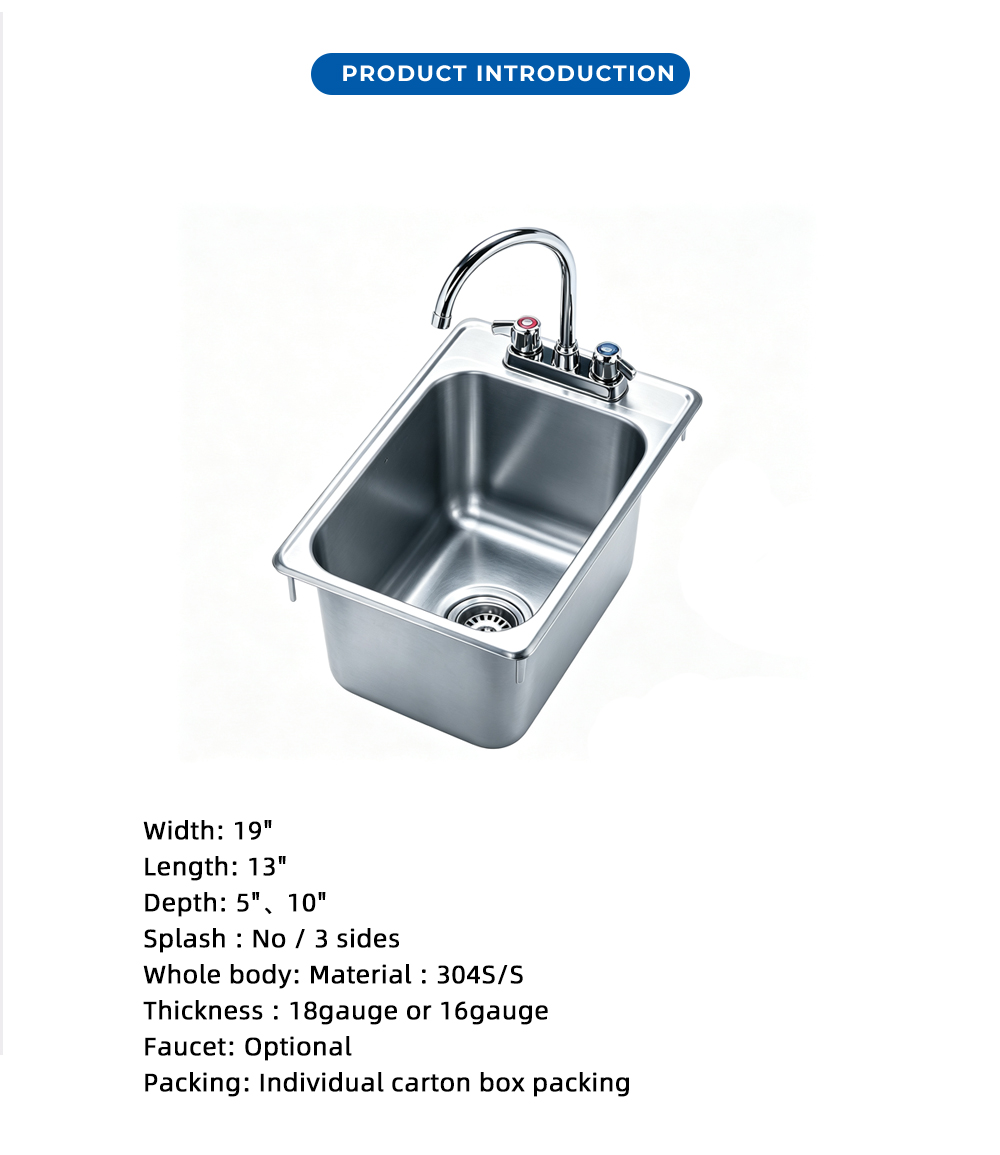 إسقاط في حوض الفولاذ المقاوم للصدأ X Drop In Stainless Steel Sink X