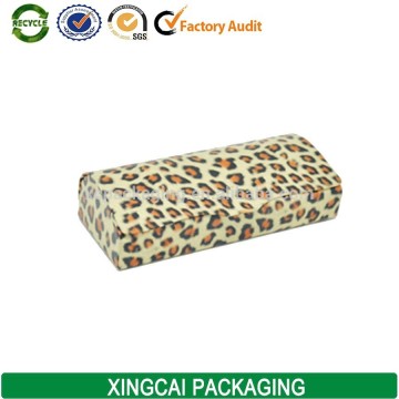 new product leopard print leather sunglass case