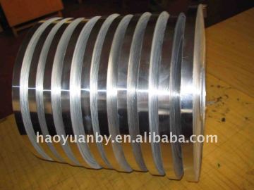 Silver aluminum foil strip