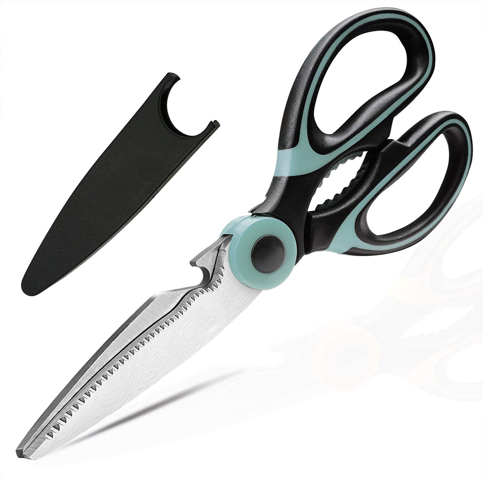 Kitchen Shears, Premium Heavy Duty Shears Ultra Sharp Stainless Steel Multi-function Kitchen Scissors for Chicken Fish Meat