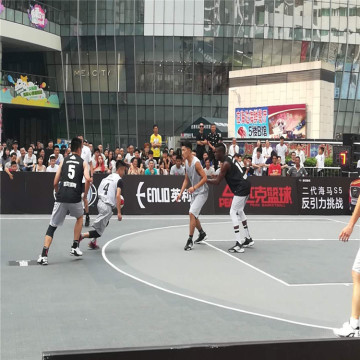 FIBA 3x3 bola keranjang yang saling berinteraksi