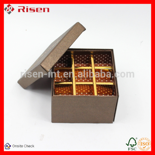 High quality chocolate boxes with partition