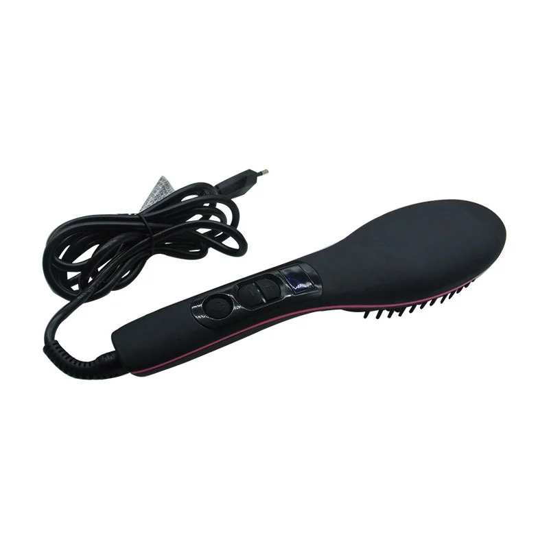 Hair Straightener Styling Tool Flat Iron Straightener Brush Massage with LCD Digital