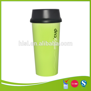 cutomized iml plastic double wall mugs,double wall plastic mug