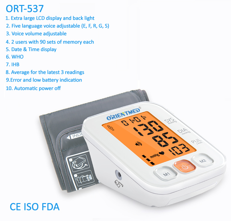 ORIENTMED-537-Détails-de-tensiomètre-moniteur ORIENTMED-537-Details-of-blood-pressure-monitor
