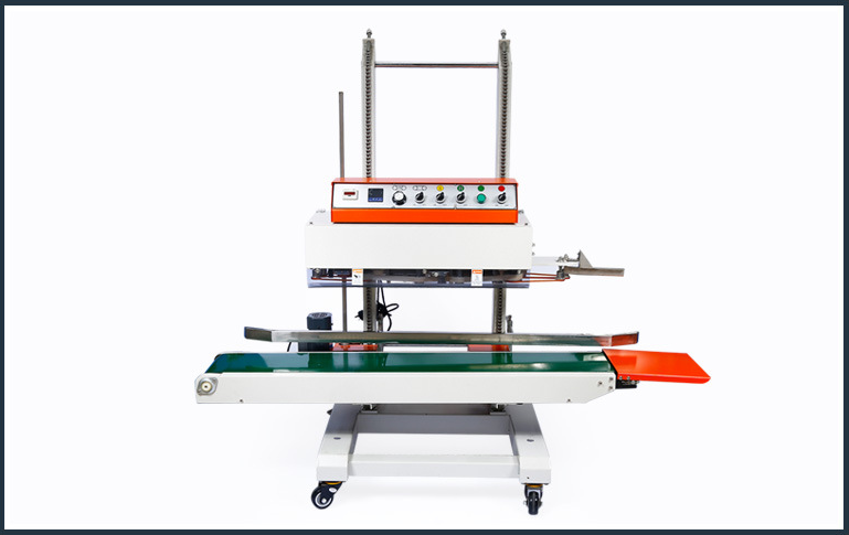 Auto Continuous Band Vertical Plastic Bag Sealing Machine Continuous Band Sealer Sealing Machine for heavy package