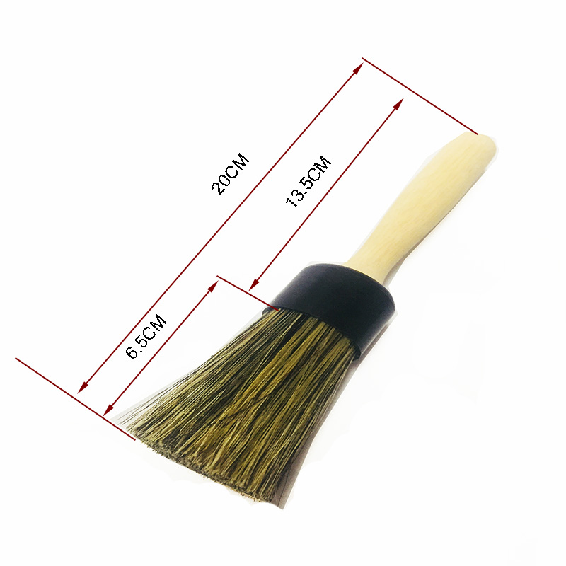 Wooden handle handheld household cleaning brush