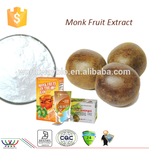 Prevent diabetes FDA HACCP Kosher cGMP momordica charantia extract organic monk fruit sweetener luo han guo extract