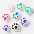 Colorido lindo Mini oso pequeño Paw arcilla polimérica en forma de garra cuentas de polímero de arcilla para decoración de arcilla hecha a mano Diy