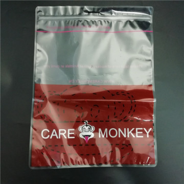 High Quality ziplock plastic bags packaging with hole