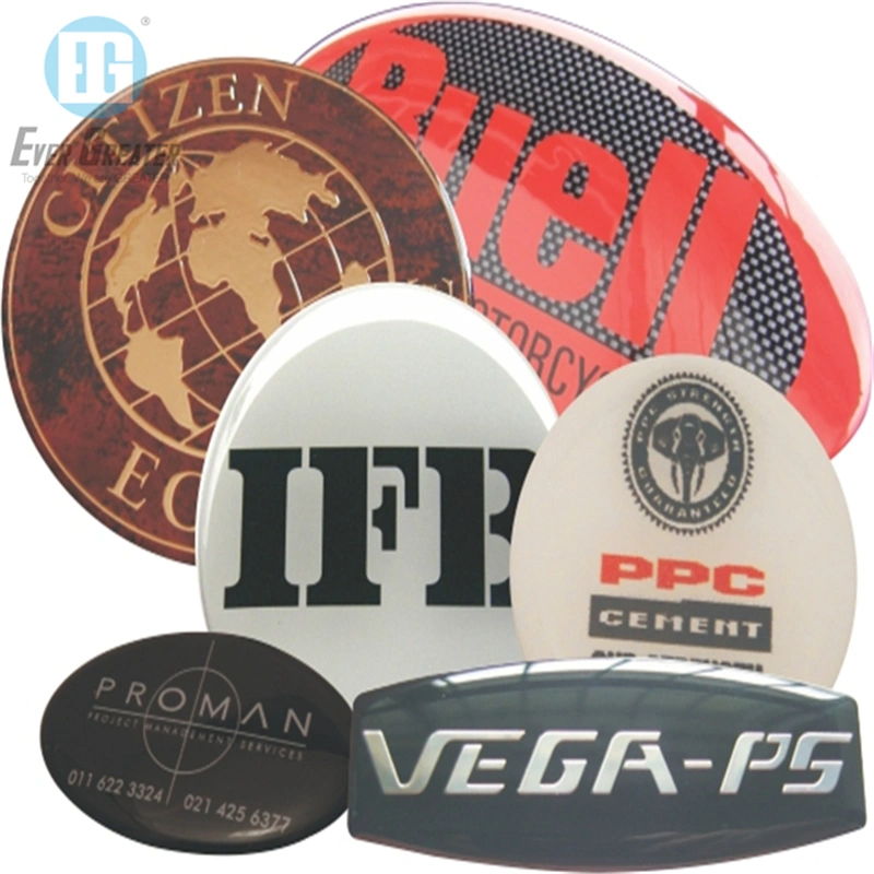 Customized Dome Epoxy Sticker with Logo and Type
