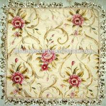 polyester machine made embroidered silk cushion cover
