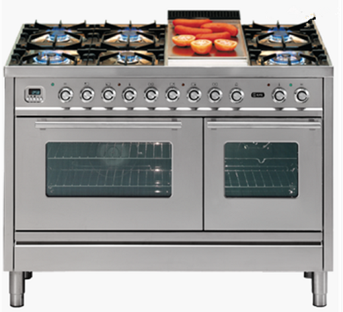 4 burners free standing gas oven