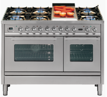 Freestanding Cooktop Oven Brass Burner Ilve