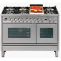 Pembakar tembaga ketuhar cooktop freestanding Ilve